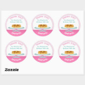 Sticker Rond Pancakes et pyjamas (Feuille)