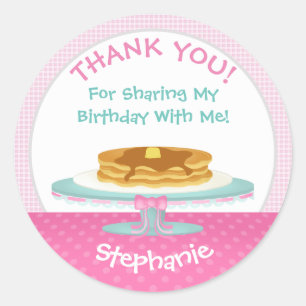 Sticker Rond Pancakes et pyjamas