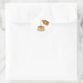 Sticker Rond Pancakes et sirop (Sac)