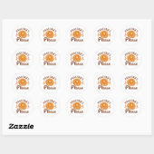 Sticker Rond Pancakes S'Il Vous Plaît (Feuille)