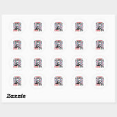 Sticker Rond Pancarte de protestation de George Washington Pas  (Feuille)