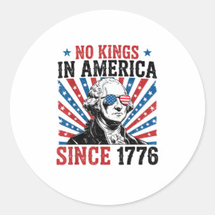 Sticker Rond Pancarte de protestation de George Washington Pas
