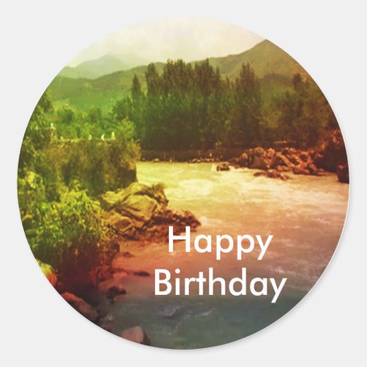 Sticker Rond Panch Tatva : Ciel Terre Vent Eau Feu (Devant)