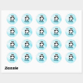 Sticker Rond panda (Feuille)
