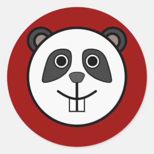 Sticker Rond Panda