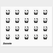 Sticker Rond Panda (Feuille)
