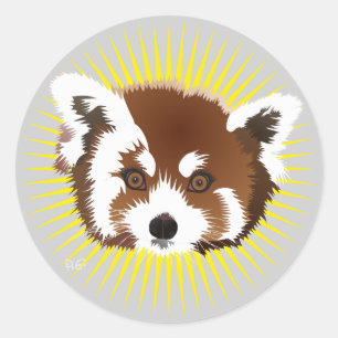 Sticker Rond Panda