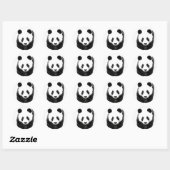 Sticker Rond Panda (Feuille)