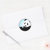 Sticker Rond panda. (Enveloppe)