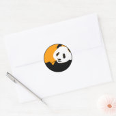 Sticker Rond panda. (Enveloppe)