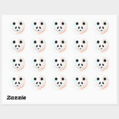 Sticker Rond Panda (Feuille)