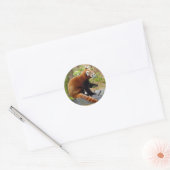 Sticker Rond panda-037 (Enveloppe)