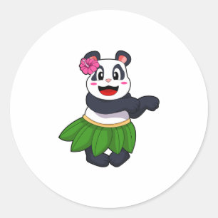 Sticker Rond Panda à Ballet Dance