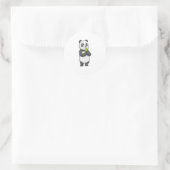 Sticker Rond Panda avec Popsicle (Sac)