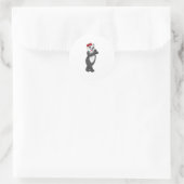 Sticker Rond Panda avec ruban (Sac)