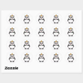 Sticker Rond Panda Banane (Feuille)