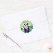 Sticker Rond Panda Bear Party Centre (Enveloppe)