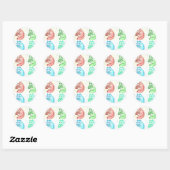 Sticker Rond Panda Bear Pop Art (Feuille)