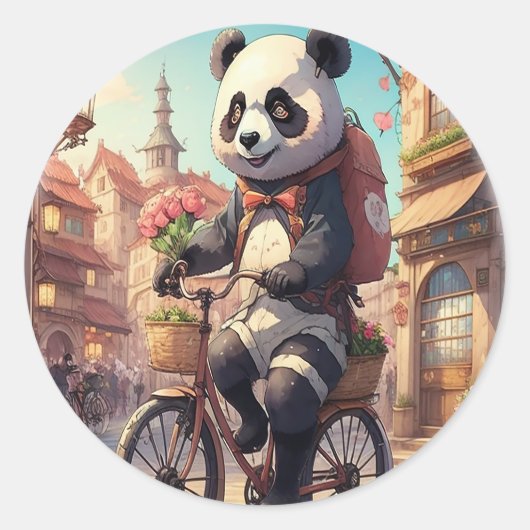 Sticker Rond Panda Bears (Devant)