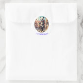 Sticker Rond Panda Bears (Sac)