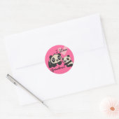 Sticker Rond Panda Bears I Love Grandma (Enveloppe)