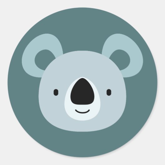 Sticker Rond Panda Birthday Kids Art (Devant)