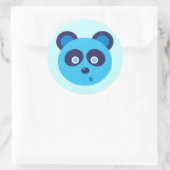 Sticker Rond Panda bleu (Sac)