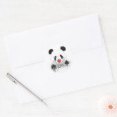 Sticker Rond Panda clown (Enveloppe)