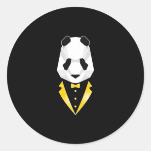 Sticker Rond Panda de luxe