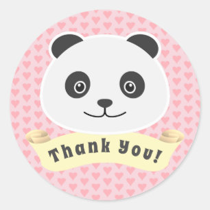Sticker Rond Panda de Merci