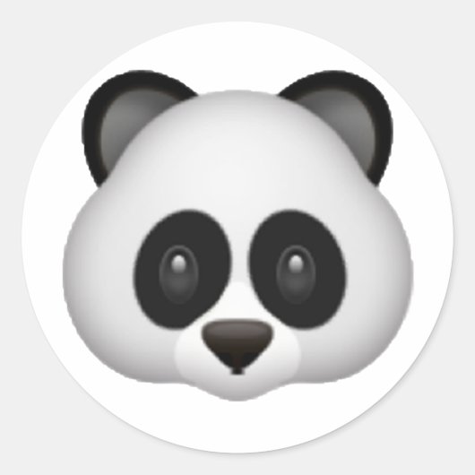 Sticker Rond Panda - Emoji (Devant)
