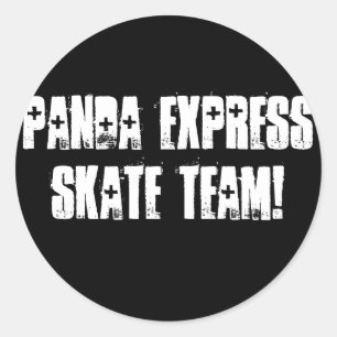 STICKER ROND PANDA EXPRESS SKATE TEAM !