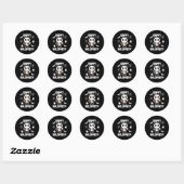 Sticker Rond Panda Happy Halloween (Feuille)