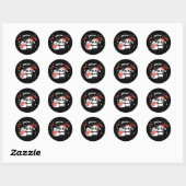 Sticker Rond Panda I'm (Feuille)