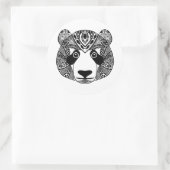 Sticker Rond Panda inspiré (Sac)