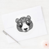Sticker Rond Panda inspiré (Enveloppe)