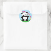 Sticker Rond Panda Kawaii (Sac)