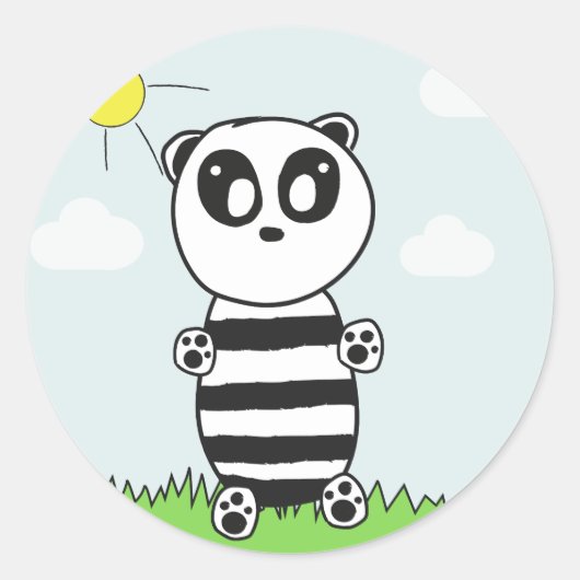 Sticker Rond Panda Kids (Devant)
