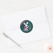 Sticker Rond Panda lapin de Pâques (Enveloppe)
