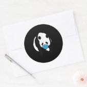 Sticker Rond Panda lover | Panda Bear Face Mask (Enveloppe)