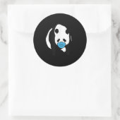 Sticker Rond Panda lover | Panda Bear Face Mask (Sac)