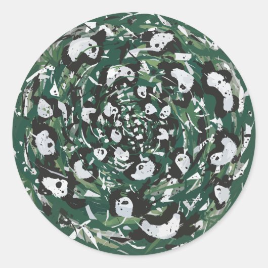 Sticker Rond Panda-monium (Devant)