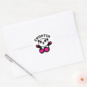 Sticker Rond Panda Panda Croatie (Enveloppe)