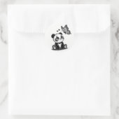 Sticker Rond Panda Paradise (Sac)