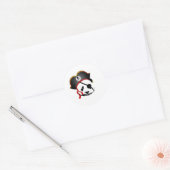 Sticker Rond Panda pirate (Enveloppe)