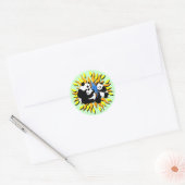 Sticker Rond Panda Planet (Enveloppe)