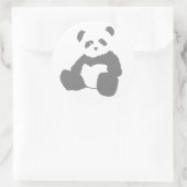 Sticker Rond panda plush. (Sac)