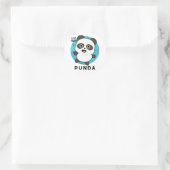 Sticker Rond Panda Pun Animal Punda Funny (Sac)