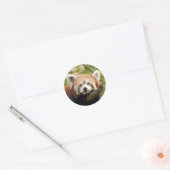 Sticker Rond panda-rouge-005 (Enveloppe)