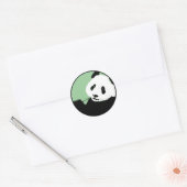 Sticker Rond panda. seagreen cercle. (Enveloppe)